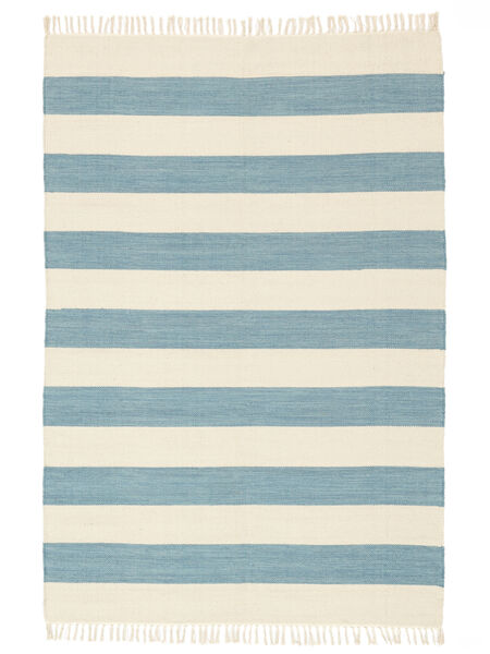  160X230 Rayas Cotton Stripe Alfombra - Azul Claro 