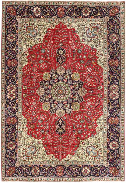 Alfombra Oriental Tabriz Patina Alfombra 203X290 Rojo/Beige (Lana, Persia/Irán)