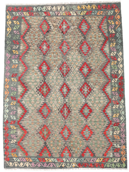  Kilim Afghan Old Style Alfombra 179X248 Oriental Tejida A Mano Gris Claro/Gris Oscuro (Lana, Afganistán)