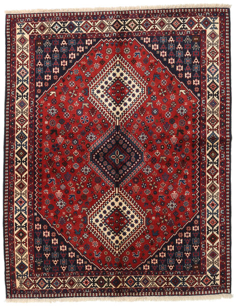 156X195 Alfombra Yalameh Alfombra Oriental Rojo Oscuro/Rojo (Lana, Persia/Irán)