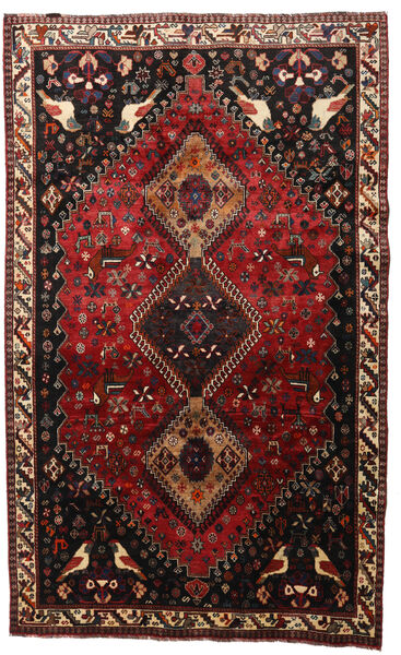 Alfombra Oriental Gashgai Alfombra 165X268 Rojo Oscuro/Rojo (Lana, Persia/Irán)