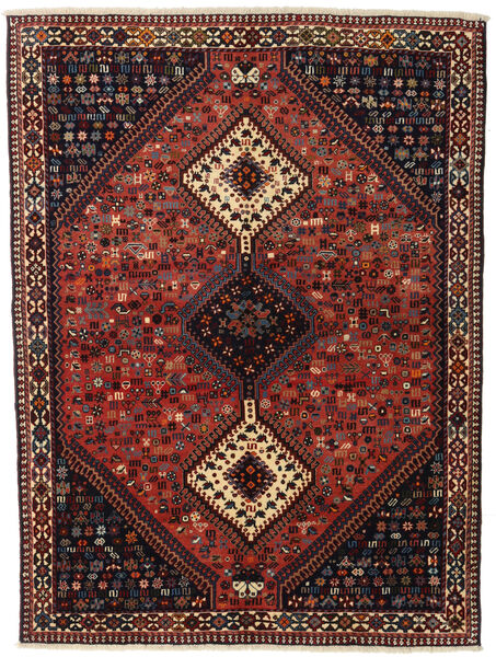  Yalameh Alfombra 155X201 Oriental Hecha A Mano Rojo Oscuro/Negro (Lana, Persia/Irán)