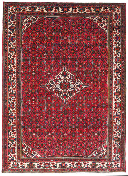 205X284 Alfombra Oriental Hosseinabad Rojo/Rojo Oscuro (Lana, Persia/Irán)