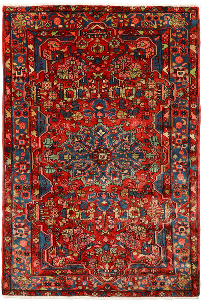  Nahavand Old Alfombra 155X230 Oriental Hecha A Mano Rojo Oscuro/Óxido/Roja (Lana, Persia/Irán)