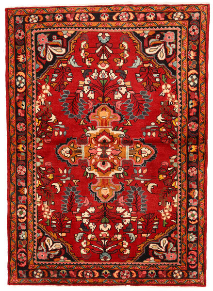  Hosseinabad Alfombra 113X150 Oriental Hecha A Mano Óxido/Roja/Marrón Oscuro (Lana, Persia/Irán)