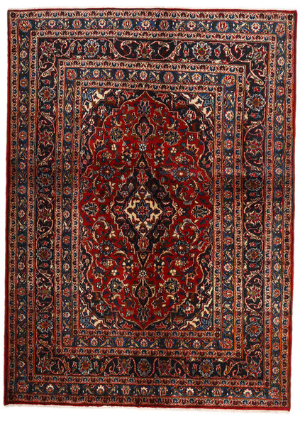  Keshan Alfombra 149X207 Oriental Hecha A Mano Rojo Oscuro/Negro (Lana, Persia/Irán)