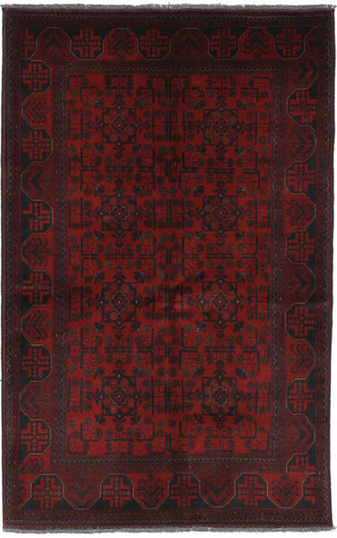 Alfombra Afghan Khal Mohammadi 124X195 Negro/Rojo Oscuro (Lana, Afganistán)