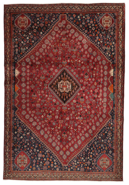 177X260 Alfombra Oriental Gashgai Alfombra Rojo Oscuro/Negro (Lana, Persia/Irán)