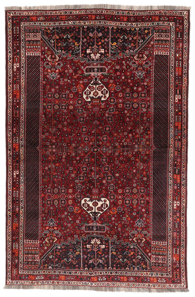 Alfombra Oriental Gashgai Alfombra 177X270 Negro/Rojo Oscuro (Lana, Persia/Irán)