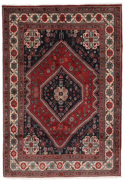 110X164 Alfombra Gashgai Fine Alfombra Oriental Negro/Rojo Oscuro (Lana, Persia/Irán)