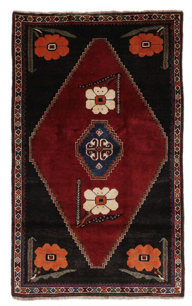 108X180 Alfombra Gashgai Fine Oriental Negro/Rojo Oscuro (Lana, Persia/Irán)