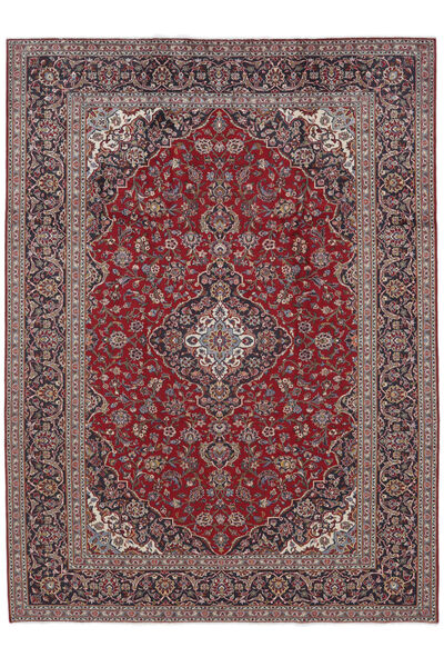 253X373 Alfombra Oriental Keshan Rojo Oscuro/Marrón Grande (Lana, Persia/Irán)