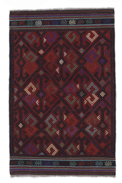  Kilim Golbarjasta Alfombra 98X152 Oriental Tejida A Mano Negro/Púrpura Oscuro (Lana, Afganistán)