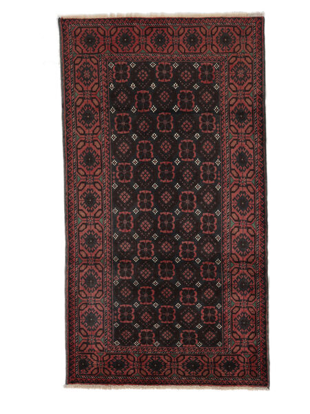 Alfombra Belouch 103X188 Negro/Rojo Oscuro (Lana, Persia/Irán)