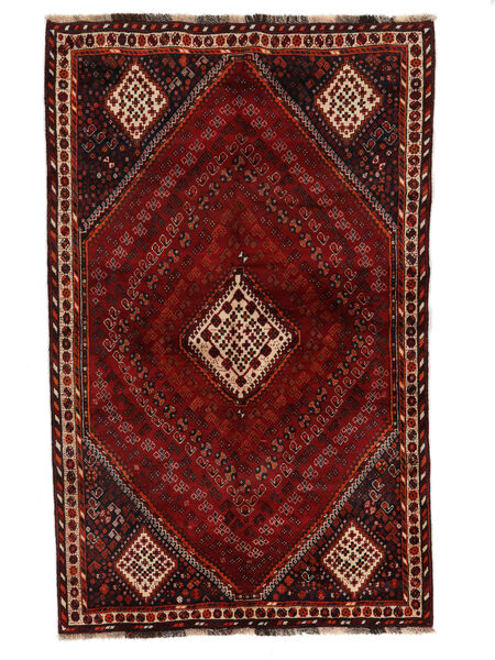 Alfombra Oriental Gashgai 160X256 Negro/Rojo Oscuro (Lana, Persia/Irán)