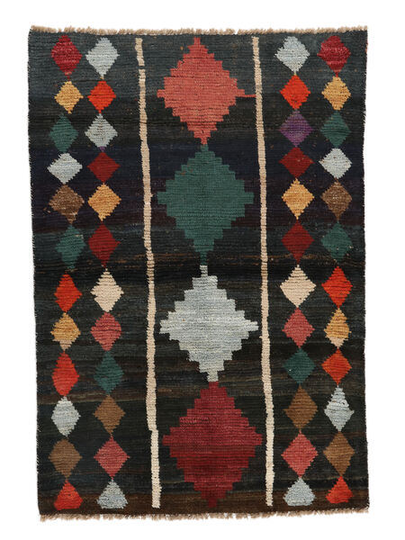  Moroccan Berber - Afghanistan 86X125 Alfombra De Lana Negro/Rojo Oscuro Pequeño 