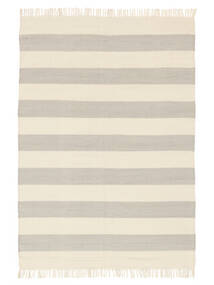  Cotton Stripe - Gris/Off Blanco Alfombra 160X230 Moderna Tejida A Mano Gris Claro/Beige (Algodón, India)