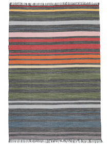  Rainbow Stripe - Multicolor Alfombra 140X200 Moderna Tejida A Mano Multicolor (Algodón, )