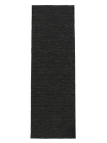  Kilim Loom - Negro Alfombra 80X250 Moderna Tejida A Mano Negro/Blanco/Crema (Lana, India)