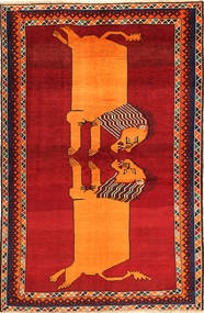  Gashgai Alfombra 150X231 Oriental Hecha A Mano Óxido/Roja/Naranja (Lana, Persia/Irán)