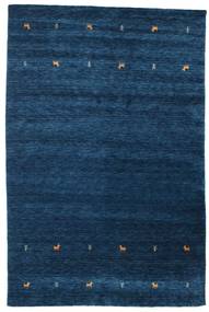  190X290 Gabbeh Loom Two Lines Alfombra - Azul Oscuro 