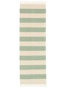  80X250 Rayas Pequeño Cotton Stripe Alfombra - Verde Menta 