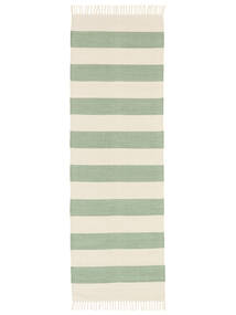  80X250 Rayas Pequeño Cotton Stripe Alfombra - Verde Menta 