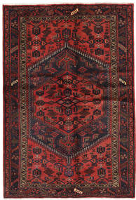 Alfombra Oriental Hamadan Alfombra 131X203 Rojo Oscuro/Rojo (Lana, Persia/Irán)