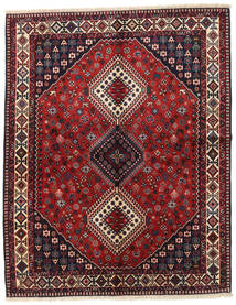 156X195 Alfombra Yalameh Oriental Rojo Oscuro/Rojo (Lana, Persia/Irán)