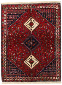  Yalameh Alfombra 155X200 Oriental Hecha A Mano Rojo Oscuro (Lana, Persia/Irán)
