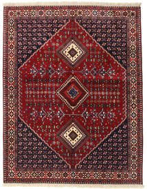 152X195 Alfombra Yalameh Alfombra Oriental Rojo Oscuro/Rojo (Lana, Persia/Irán)