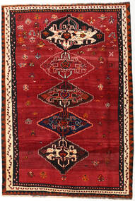 162X239 Alfombra Oriental Shiraz Alfombra Rojo/Rojo Oscuro (Lana, Persia/Irán)