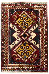 Alfombra Oriental Gashgai Alfombra 127X190 Rojo Oscuro/Beige (Lana, Persia/Irán)