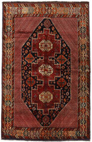 Alfombra Oriental Gashgai Alfombra 157X243 Rojo Oscuro/Rojo (Lana, Persia/Irán)