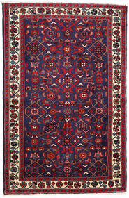  Hamadan Alfombra 77X120 Oriental Hecha A Mano Púrpura Oscuro/Rojo Oscuro (Lana, Persia/Irán)