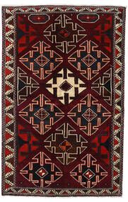 Alfombra Oriental Lori Alfombra 138X215 Rojo Oscuro/Beige (Lana, Persia/Irán)