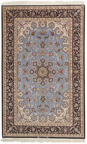  Isfahan Urdimbre De Seda Alfombra 155X248 Oriental Tejida A Mano Gris Claro/Marrón Oscuro (Lana/Seda, Persia/Irán)
