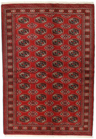  Turkaman Alfombra 134X191 Oriental Hecha A Mano Rojo Oscuro/Óxido/Roja (Lana, Persia/Irán)