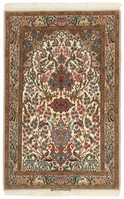  Isfahan Urdimbre De Seda Alfombra 102X161 Oriental Tejida A Mano Marrón Claro/Marrón (Lana/Seda, Persia/Irán)