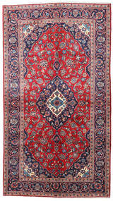  Keshan Alfombra 145X257 Oriental Hecha A Mano Púrpura Oscuro/Roja (Lana, Persia/Irán)