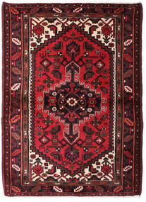  Hamadan Alfombra 103X142 Oriental Hecha A Mano Rojo Oscuro/Negro (Lana, Persia/Irán)