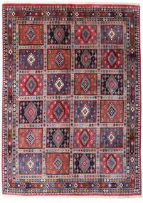  Yalameh Alfombra 169X232 Oriental Hecha A Mano Púrpura Oscuro/Gris Claro (Lana, Persia/Irán)