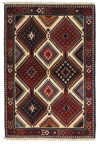 104X152 Alfombra Oriental Yalameh Rojo Oscuro/Marrón (Lana, Persia/Irán)