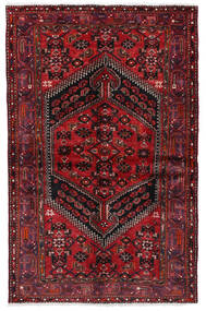  Hamadan Alfombra 128X213 Oriental Hecha A Mano Rojo Oscuro (Lana, Persia/Irán)