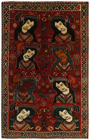  Gashgai Alfombra 150X230 Oriental Hecha A Mano Rojo Oscuro/Marrón Oscuro (Lana, Persia/Irán)