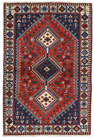 Alfombra Oriental Yalameh 102X153 Rojo/Púrpura Oscuro (Lana, Persia/Irán)