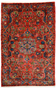  Nahavand Old Alfombra 153X236 Oriental Hecha A Mano Rojo Oscuro/Óxido/Roja (Lana, Persia/Irán)