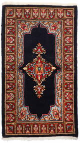  Kerman Alfombra 89X158 Oriental Hecha A Mano Marrón Oscuro/Rojo Oscuro (Lana, Persia/Irán)