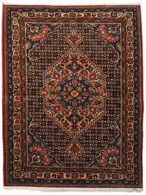 113X144 Alfombra Oriental Bakhtiar Collectible Alfombra Rojo Oscuro/Marrón (Lana, Persia/Irán)