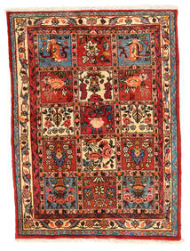  Bakhtiar Collectible Alfombra 106X140 Oriental Hecha A Mano Óxido/Roja/Rojo Oscuro (Lana, Persia/Irán)
